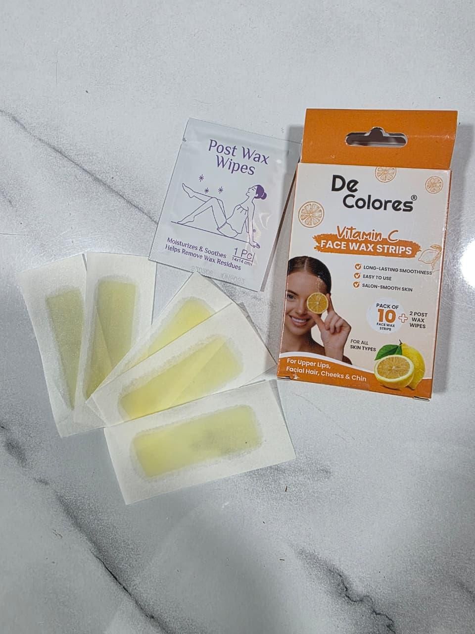 Vitamin C Face Wax Strips