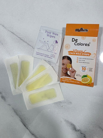 Vitamin C Face Wax Strips