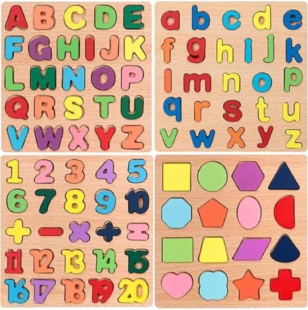 4 in 1 Wooden Puzzle